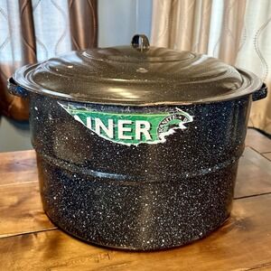 VTG 70s Granite Ware Water Bath Canner Jar Rack Lifter Tongs Preserving Canning